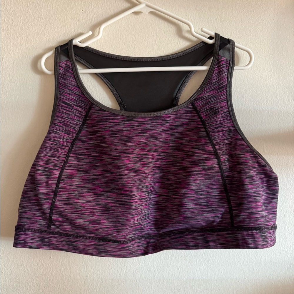 Torrid Purple and Black Sports Bra
